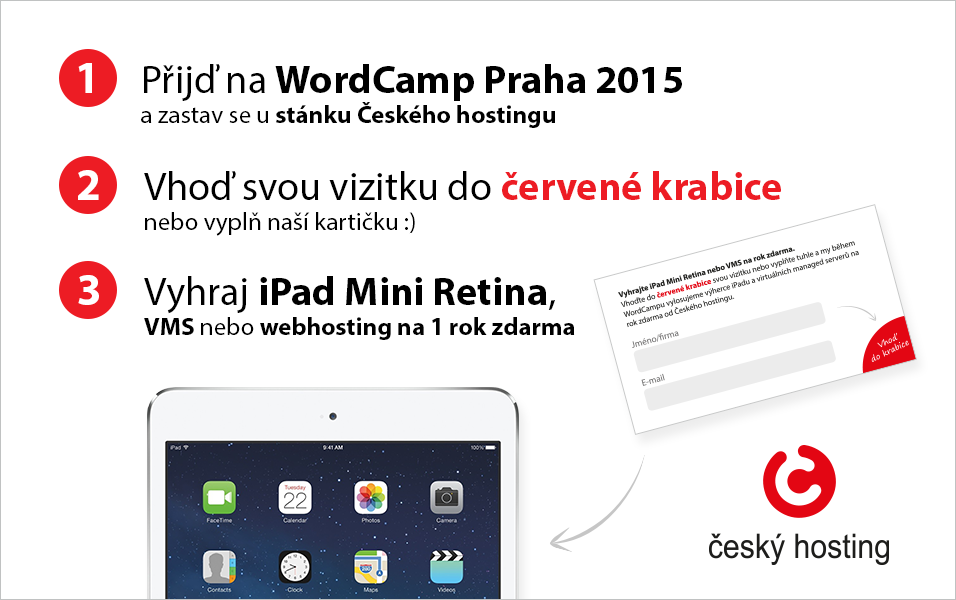 Přijďte na WordCamp Praha 2015 a vyhrajte iPad
